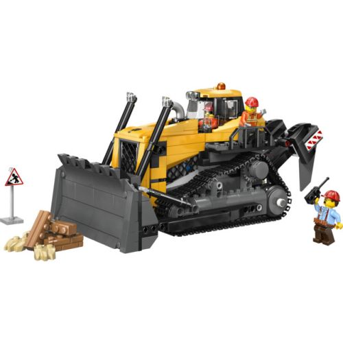 Le bulldozer jaune