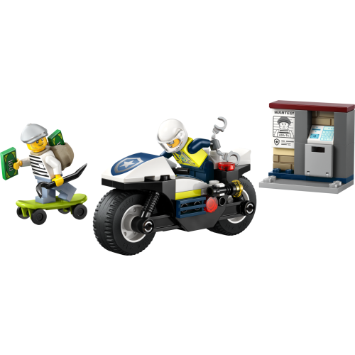 La poursuite en moto de police