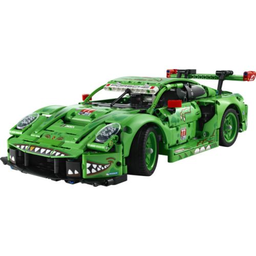 La voiture de course Porsche 911 GT3 R REXY AO Racing