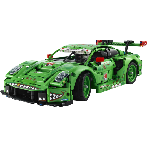 La voiture de course Porsche 911 GT3 R REXY AO Racing