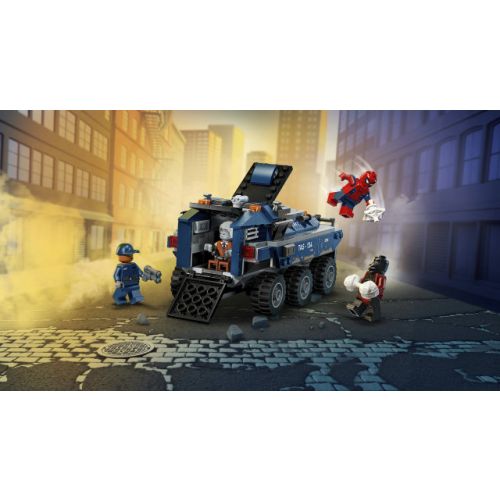 La poursuite du fourgon pénitentiaire de Spider-Man