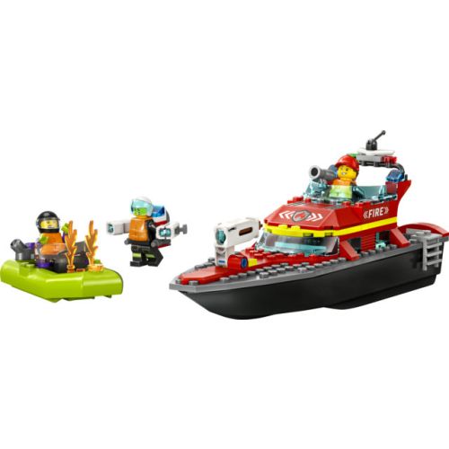 Le bateau de secours de pompiers