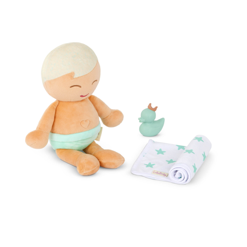 Lullababy - Poupée de bain garçon en peluche