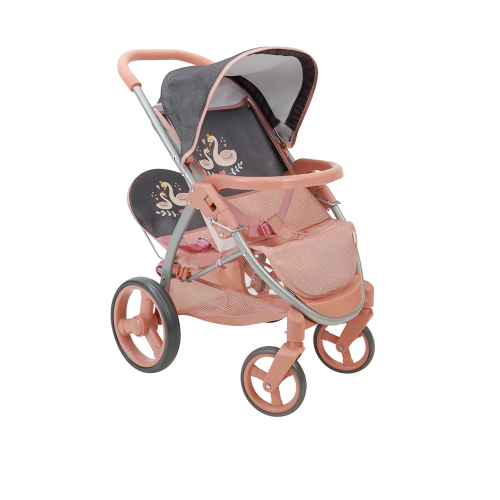 Little Swan - Poussette Tandem pour poupée
