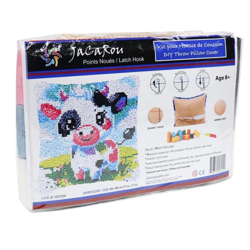 emballage Housse de coussin au crochet vache