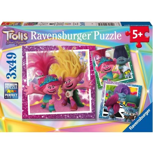 Casse-tête 3x49 Trolls Tous ensemble