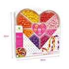 Coffret Coeur- Perles bois 400 perles