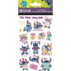 Feuille d'autocollant Stitch Noël