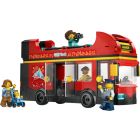 Le bus touristique rouge à impériale