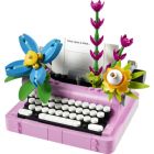 La machine à écrire avec des fleurs