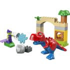 Le dinosaure Spidey-Rex contre le Bouffon vert