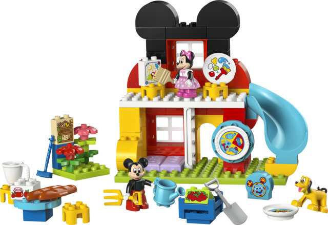 La maison de Mickey avec Minnie et Pluto